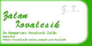 zalan kovalcsik business card